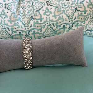 Dazzling Silver Rhinestone Bracelet